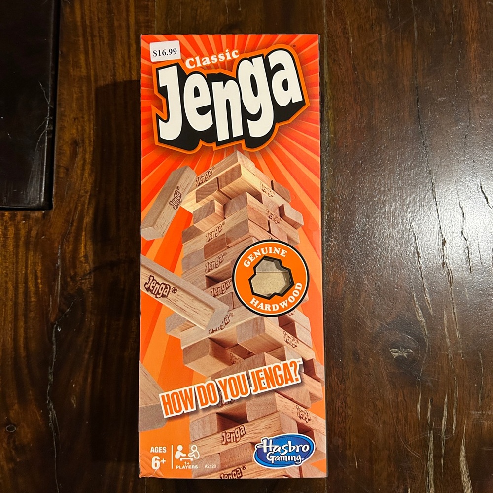 Classic Jenga - Orange and Brown